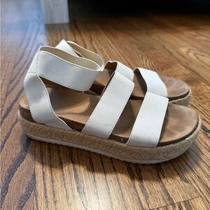Women's White Espadrille Sandals